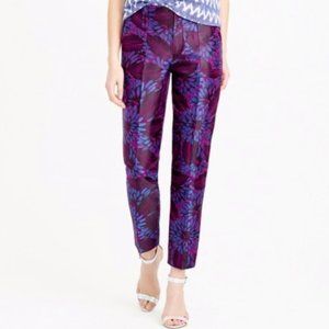 J. Crew Midnight Garden Brocade Ankle Pant, size 00 - NWT